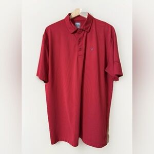 Callaway Opti Dri red mini stripe short sleeve golf shirt